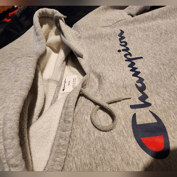 Grey Champion hoodie sz small - Picture 2 of 4